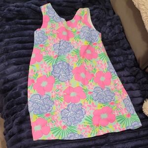 Tommy Bahama Pink and Blue Floral Kids Dress